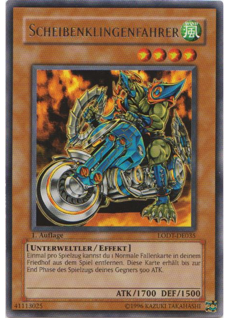 Scheibenklingenfahrer