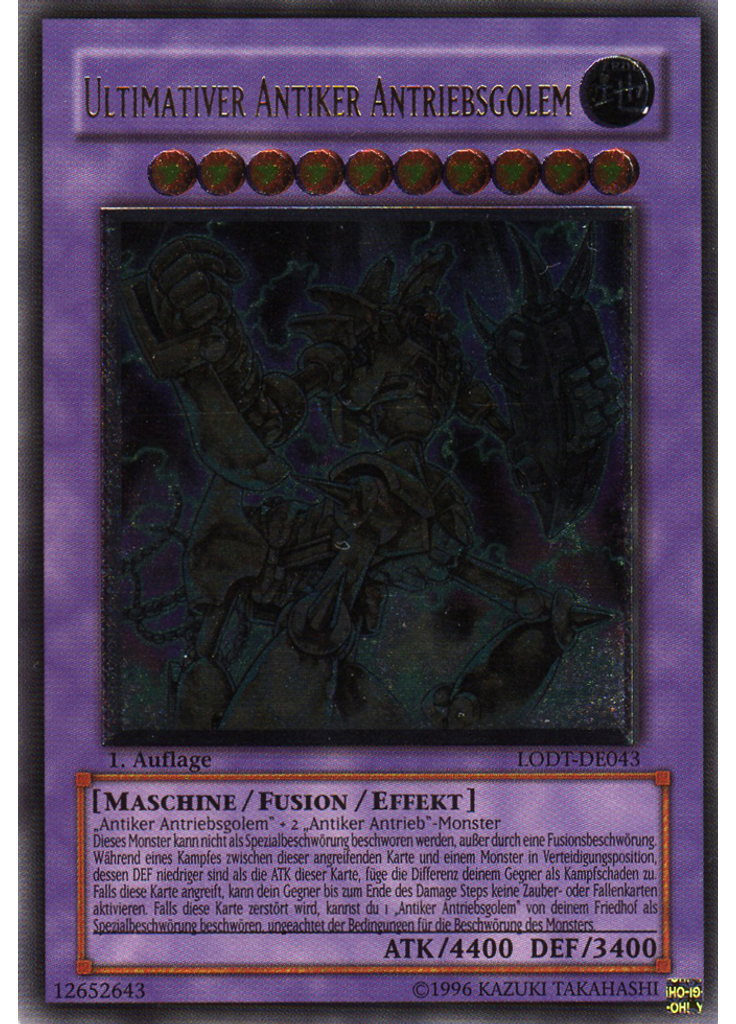 Ultimativer Antiker Antriebsgolem (Ultimate Rare 1st Edition)