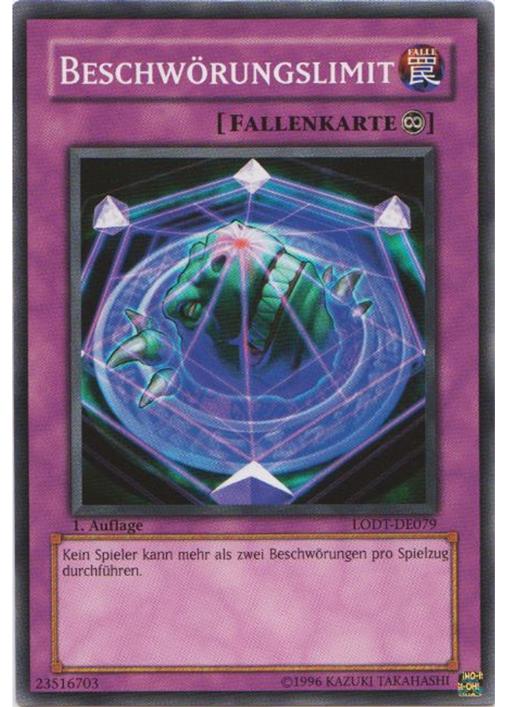 Beschwörungslimit