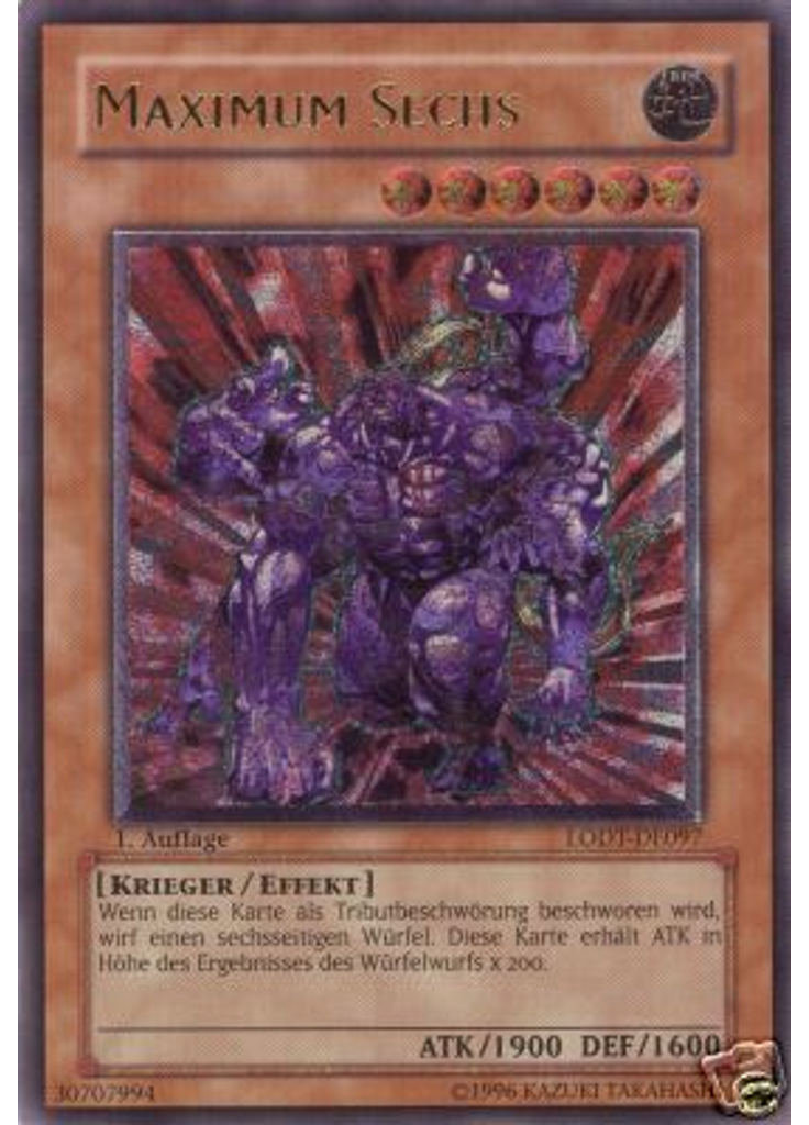 Maximum Sechs (Ultimate Rare 1st Edition)