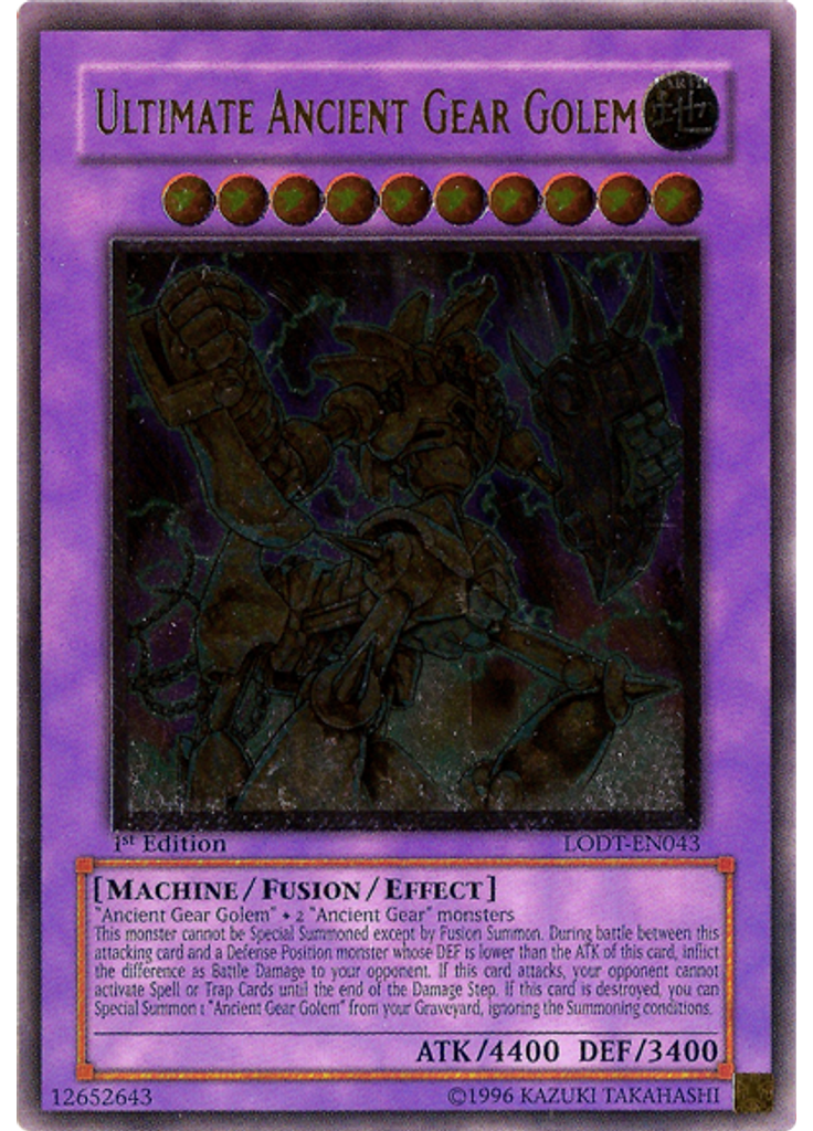Ultimate Ancient Gear Golem (Ultimate Rare 1st Edition)