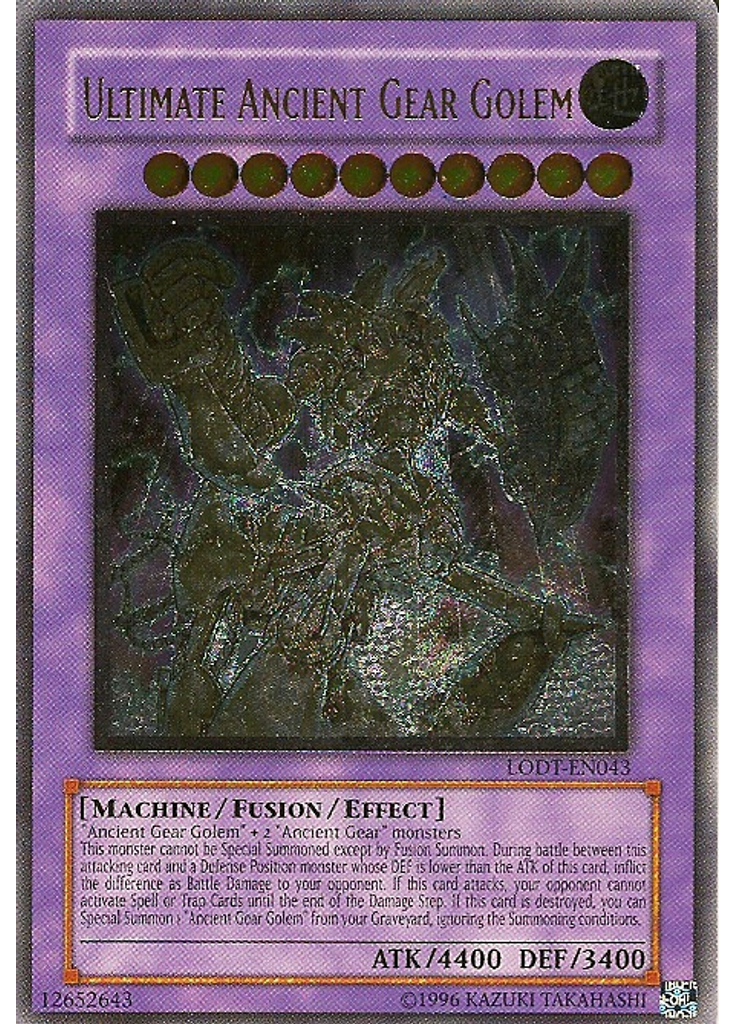 Ultimate Ancient Gear Golem (Ultimate Rare Unlimited)
