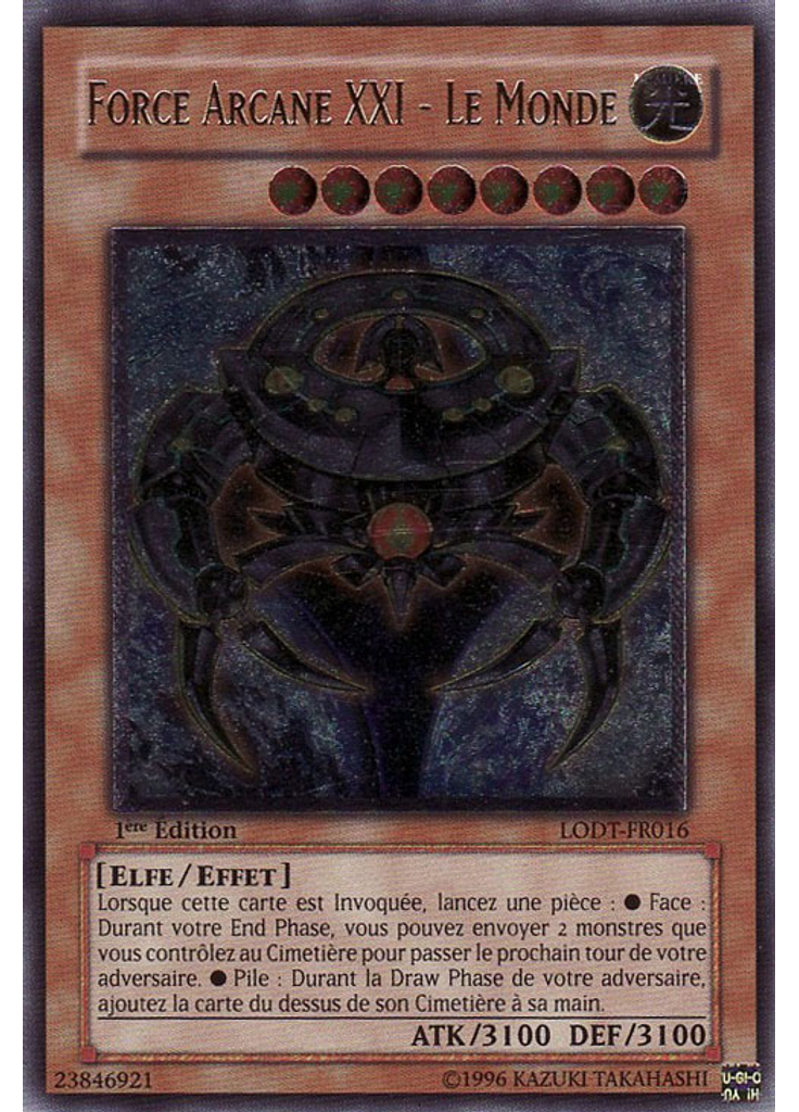 Force Arcane XXI - Le Monde (Ultimate Rare 1st Edition)