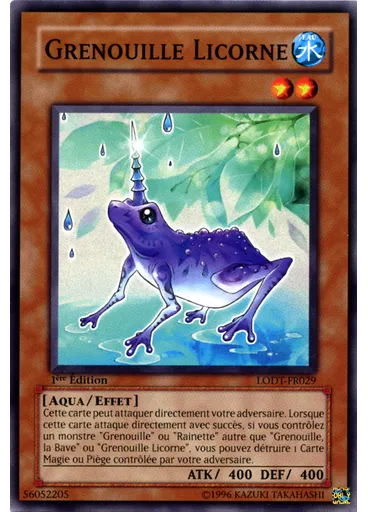 Grenouille Licorne