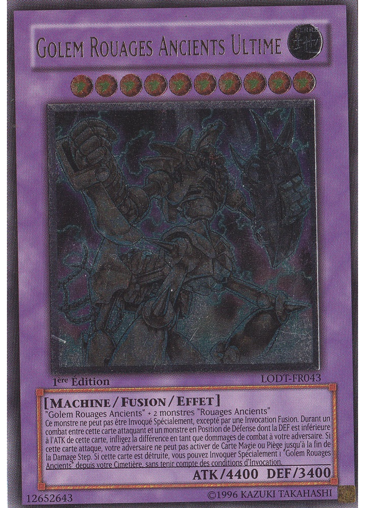 Golem Rouages Ancients Ultime (Ultimate Rare 1st Edition)