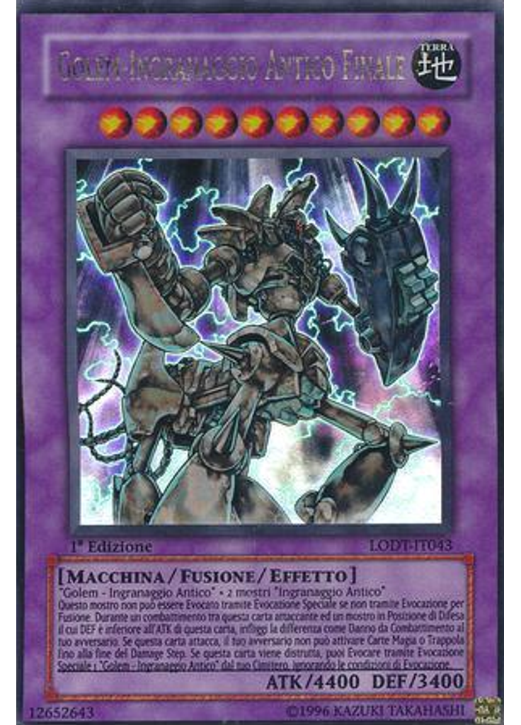 Golem-Ingranaggio Antico Finale