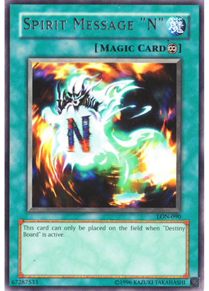 Spirit Message "N" (Rare Unlimited)