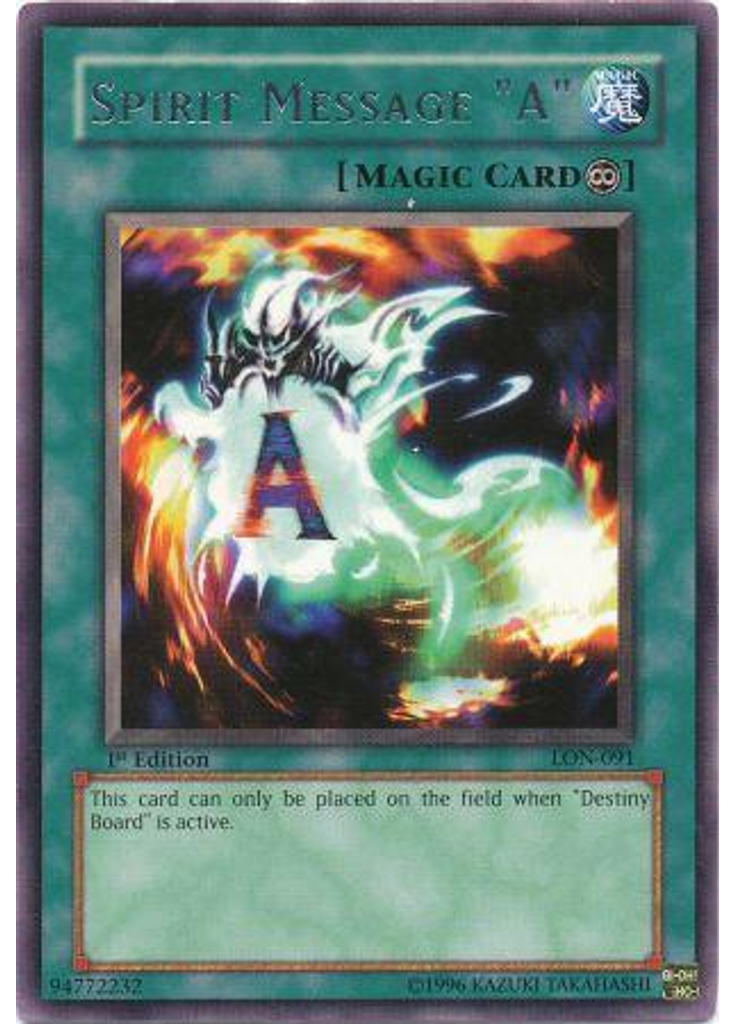 Spirit Message "A"