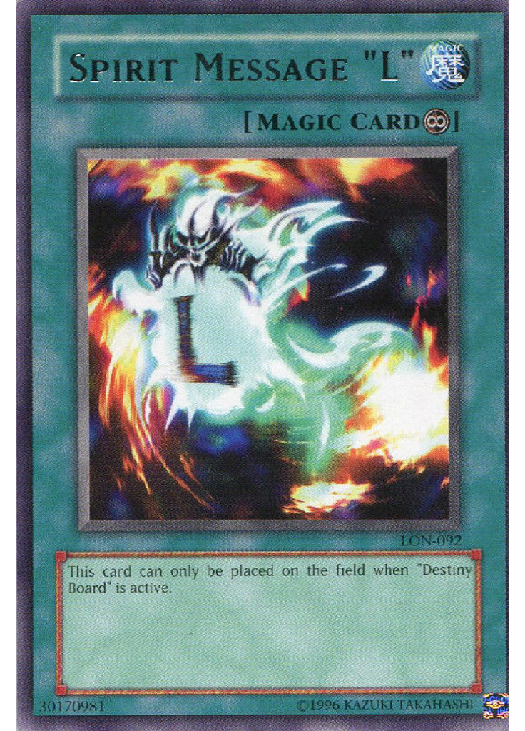 Spirit Message "L" (Rare Unlimited)