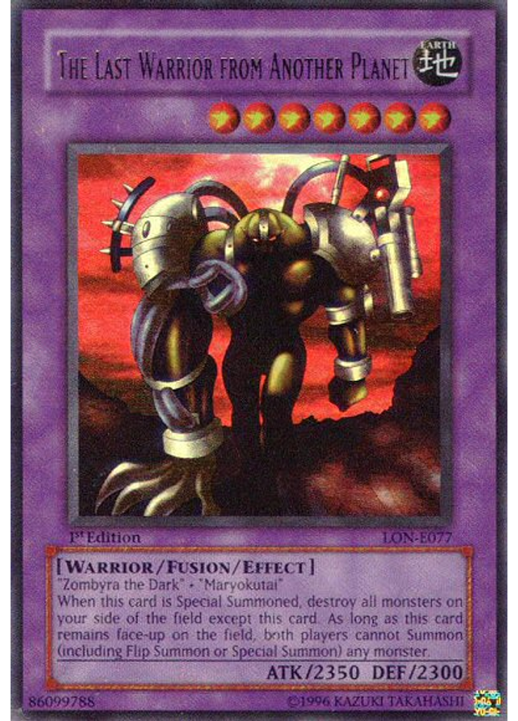 The Last Warrior from Another Planet