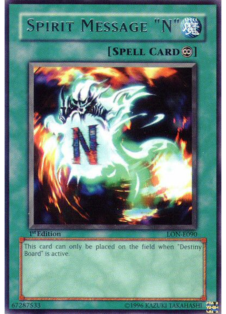 Spirit Message "N"