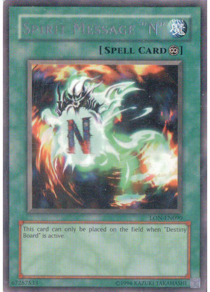 Spirit Message "N"
