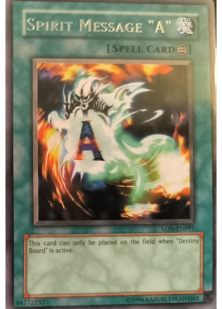 Spirit Message "A"