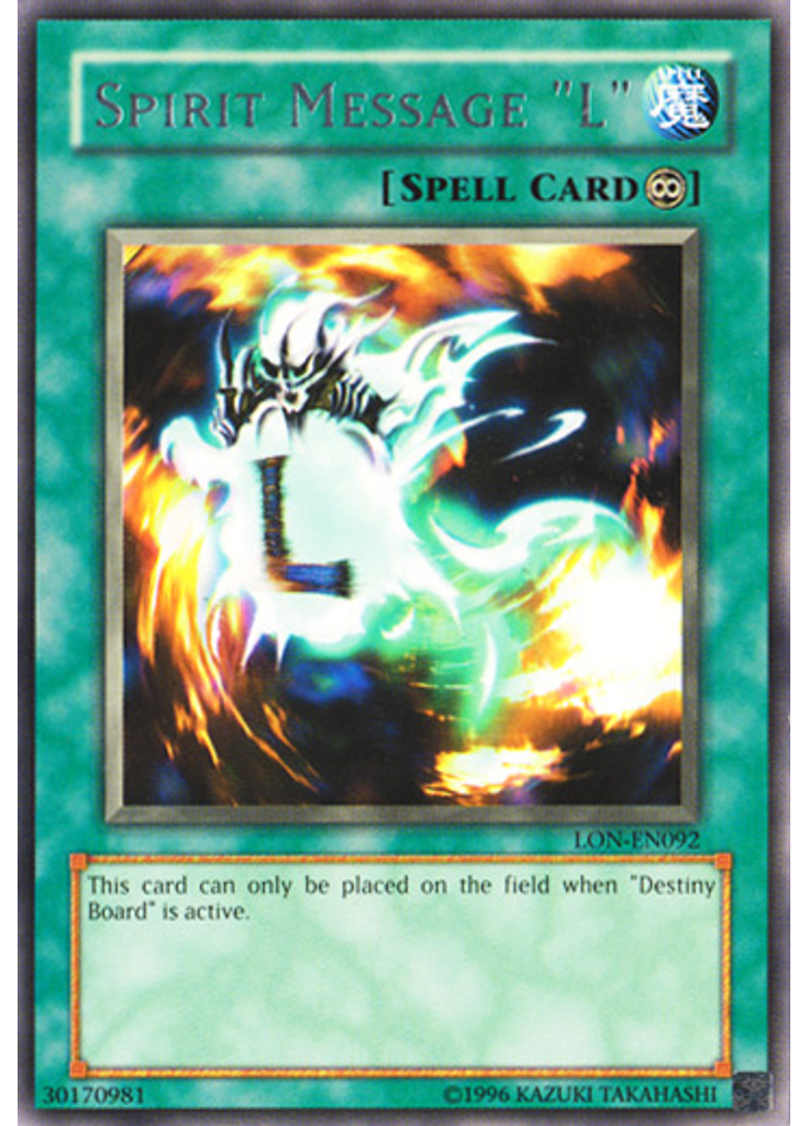 Spirit Message "L"