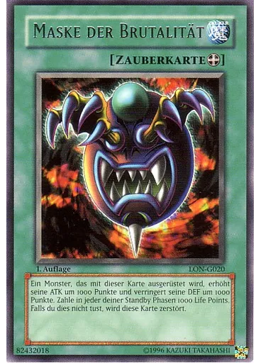 Maske der Brutalität