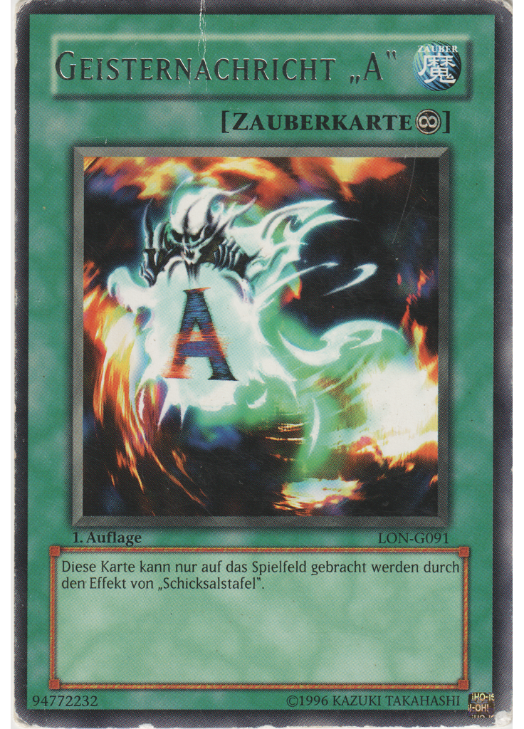 Geisternachricht „A“