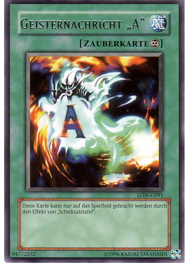 Geisternachricht „A“ (Rare Unlimited)