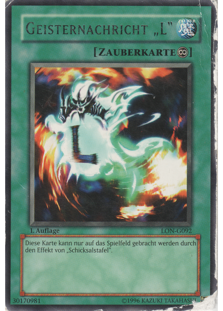 Geisternachricht „L“