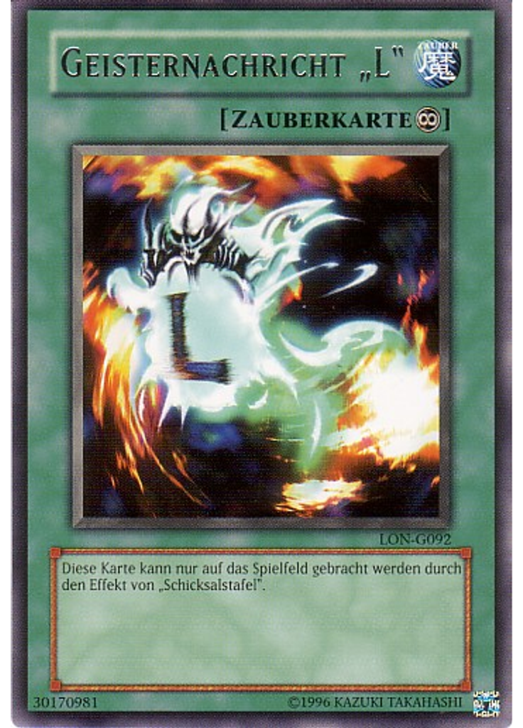 Geisternachricht „L“ (Rare Unlimited)