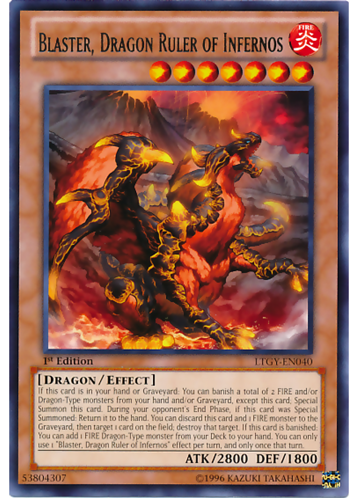 Blaster, Dragon Ruler of Infernos