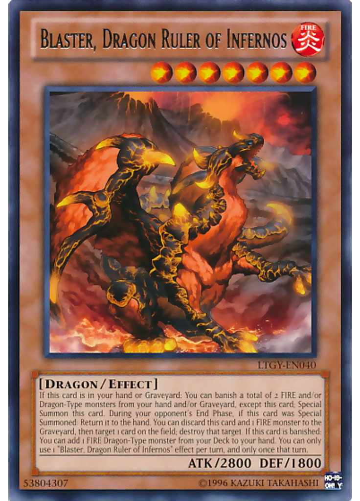 Blaster, Dragon Ruler of Infernos (Rare Unlimited)