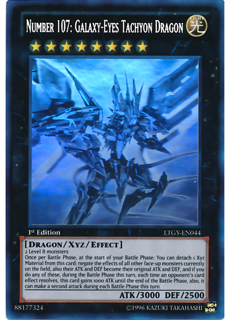 Number 107: Galaxy-Eyes Tachyon Dragon (Ghost Rare 1st Edition)
