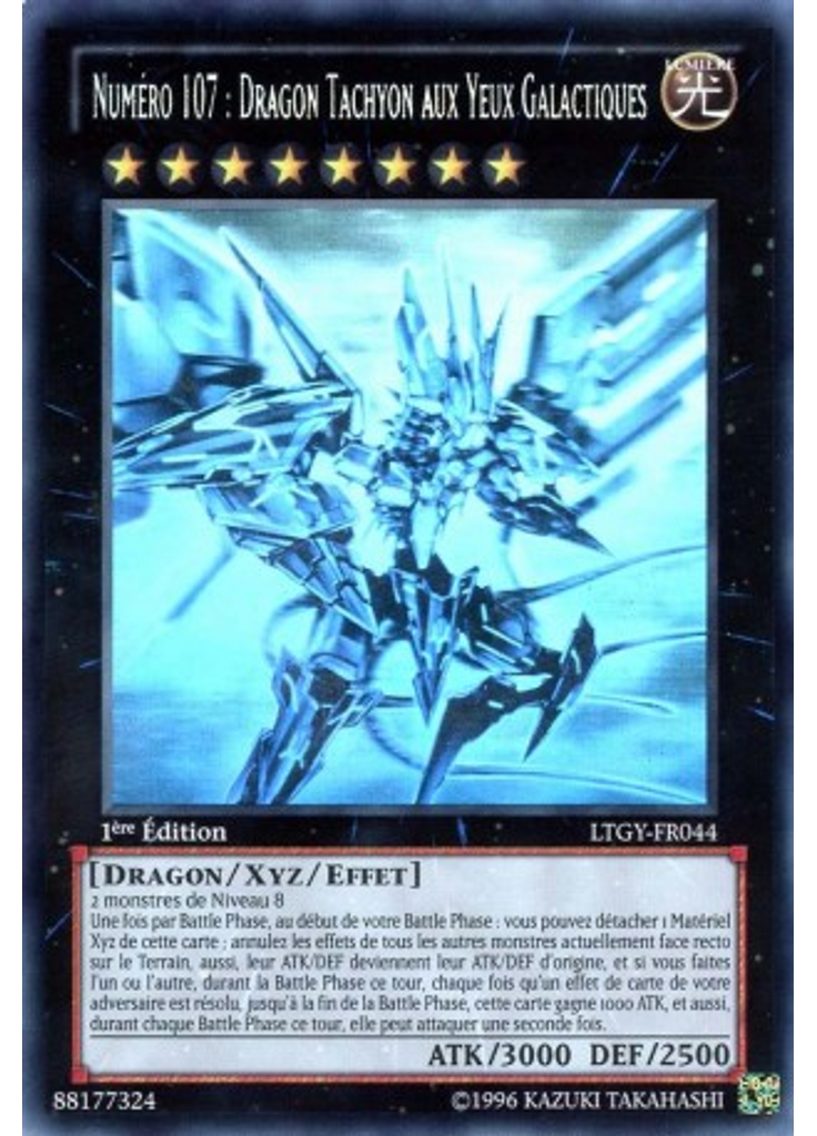Numéro 107 : Dragon Tachyon aux Yeux Galactiques (Ghost Rare 1st Edition)