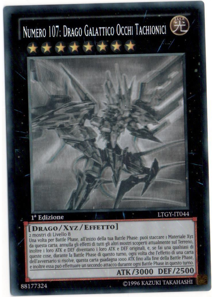 Numero 107: Drago Tachionico Occhi Galattici (Ghost Rare 1st Edition)