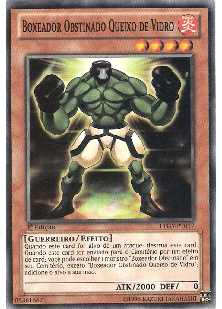 Boxeador Obstinado Queixo de Vidro