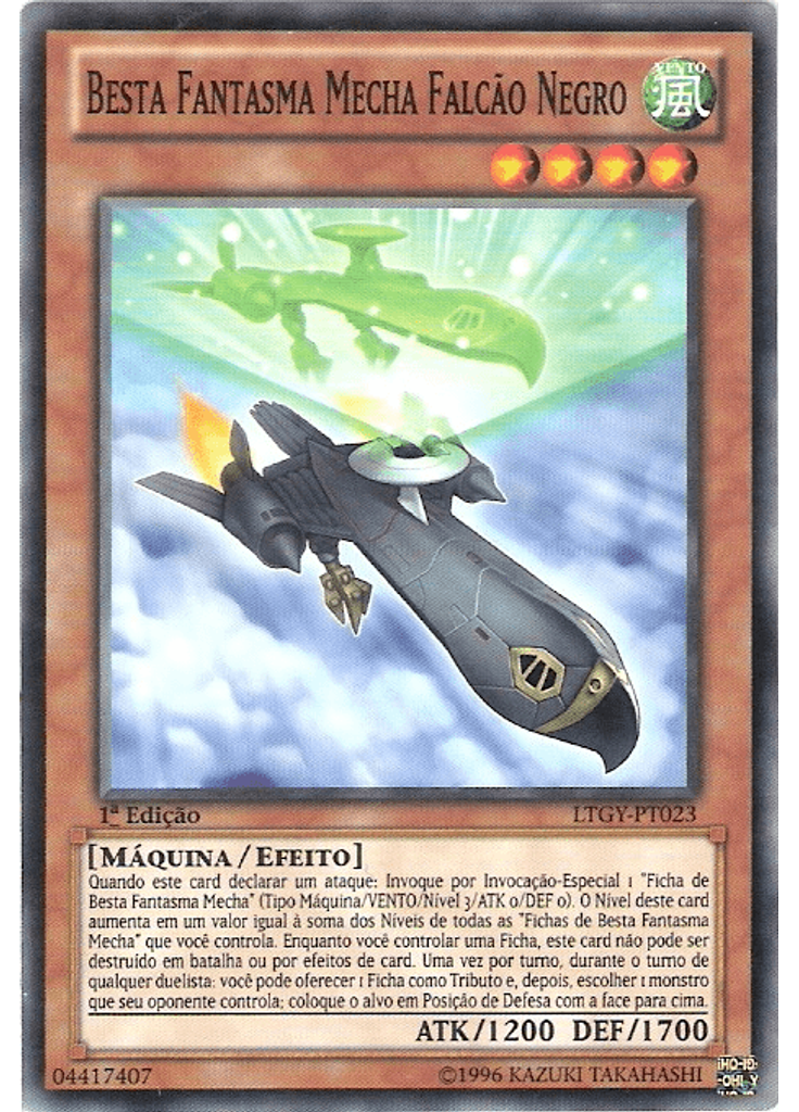Besta Fantasma Mecha Falcão Negro