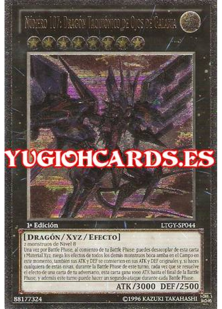 Número 107: Dragón Taquiónico de Ojos Galácticos (Ultimate Rare 1st Edition)