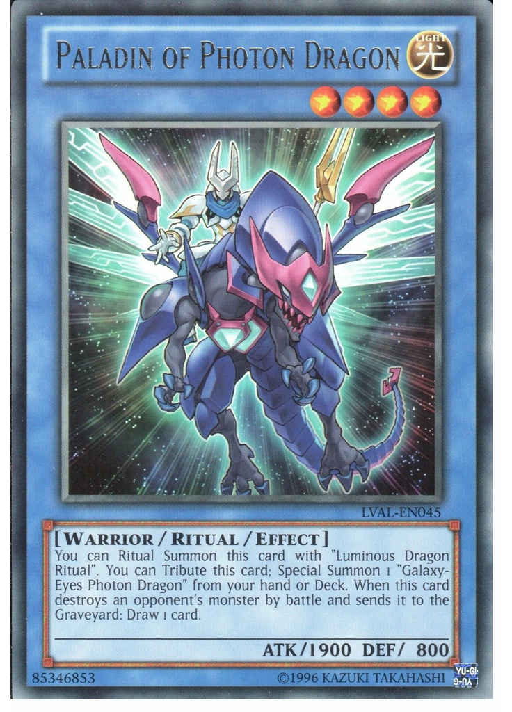 Paladin of Photon Dragon (Rare Unlimited)