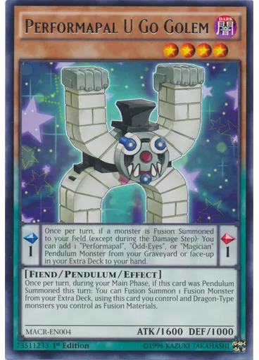 Performapal U Go Golem