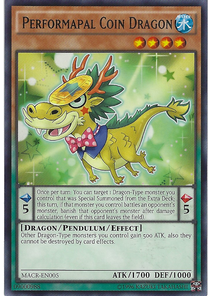 Performapal Coin Dragon (Rare Unlimited)