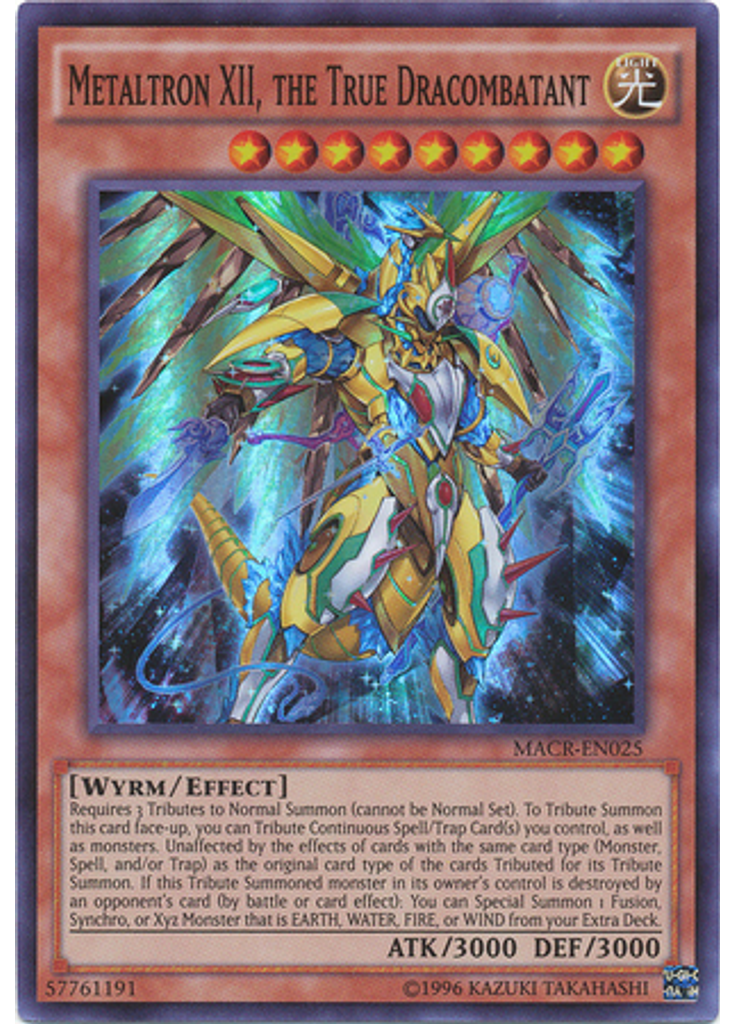Metaltron XII, the True Dracombatant (Super Rare Unlimited)