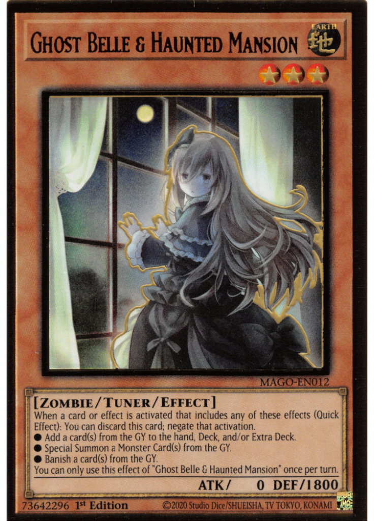 Ghost Belle & Haunted Mansion (Premium Gold Rare 1st Edition Alternate Art)