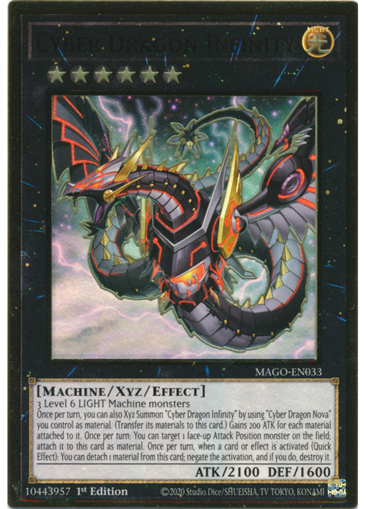 Cyber Dragon Infinity (Premium Gold Rare 1st Edition Alternate Art)
