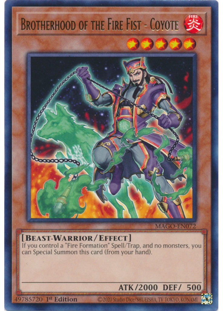 Brotherhood of the Fire Fist - Coyote