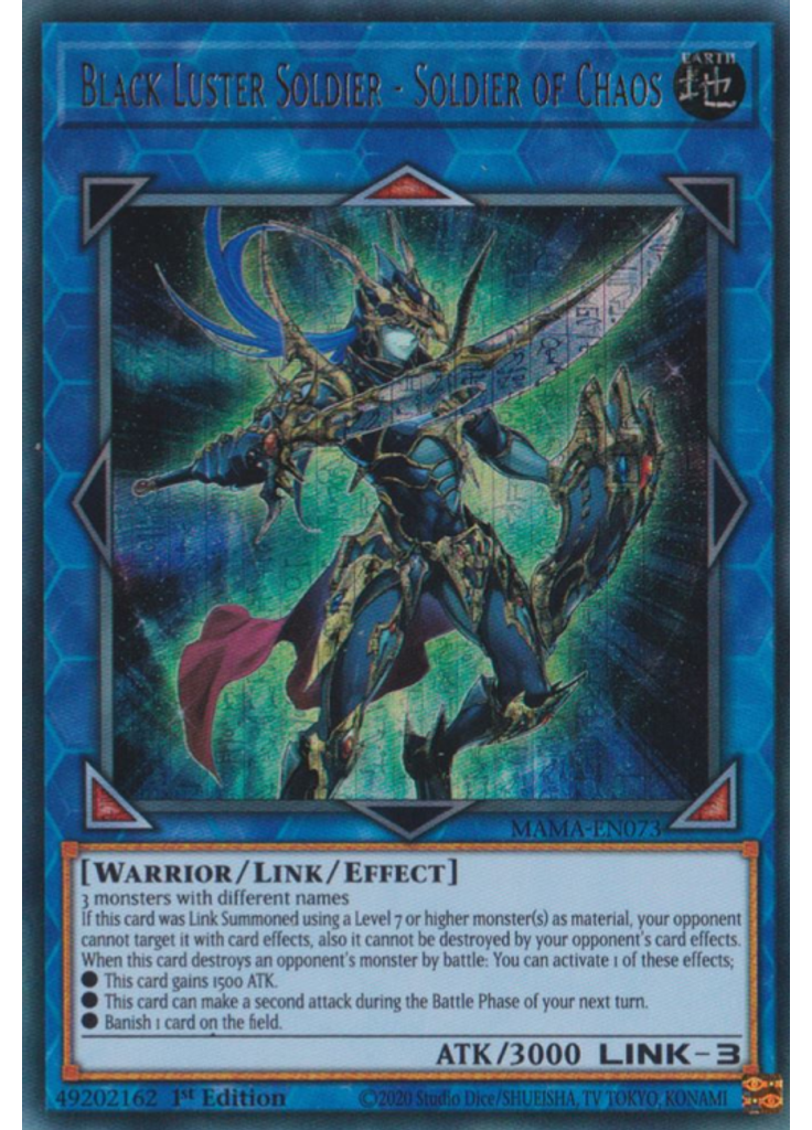 Black Luster Soldier - Soldier of Chaos (Ultra Rare Pharaohs Rare 1st Edition)