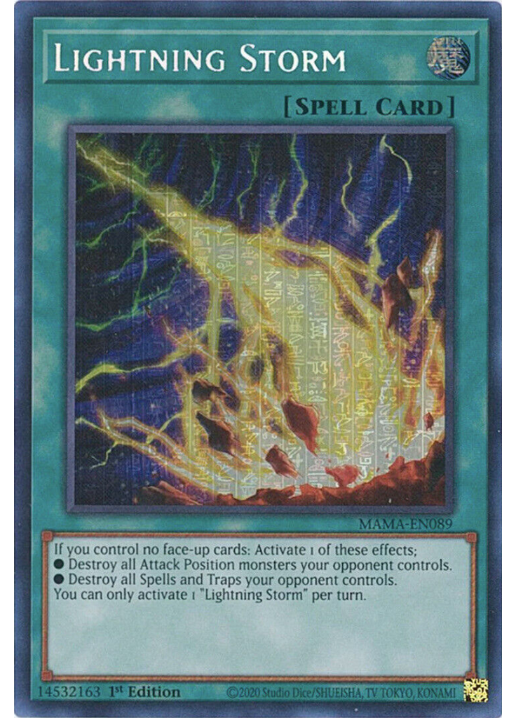 Lightning Storm (Ultra Rare Pharaohs Rare 1st Edition)