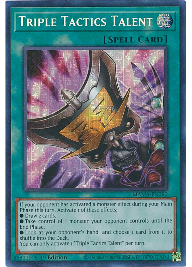Triple Tactics Talent (Ultra Rare Pharaohs Rare 1st Edition)