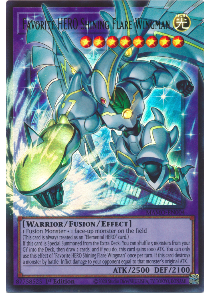 Favorite HERO Shining Flare Wingman (Ultra Rare 1st Edition Ea)