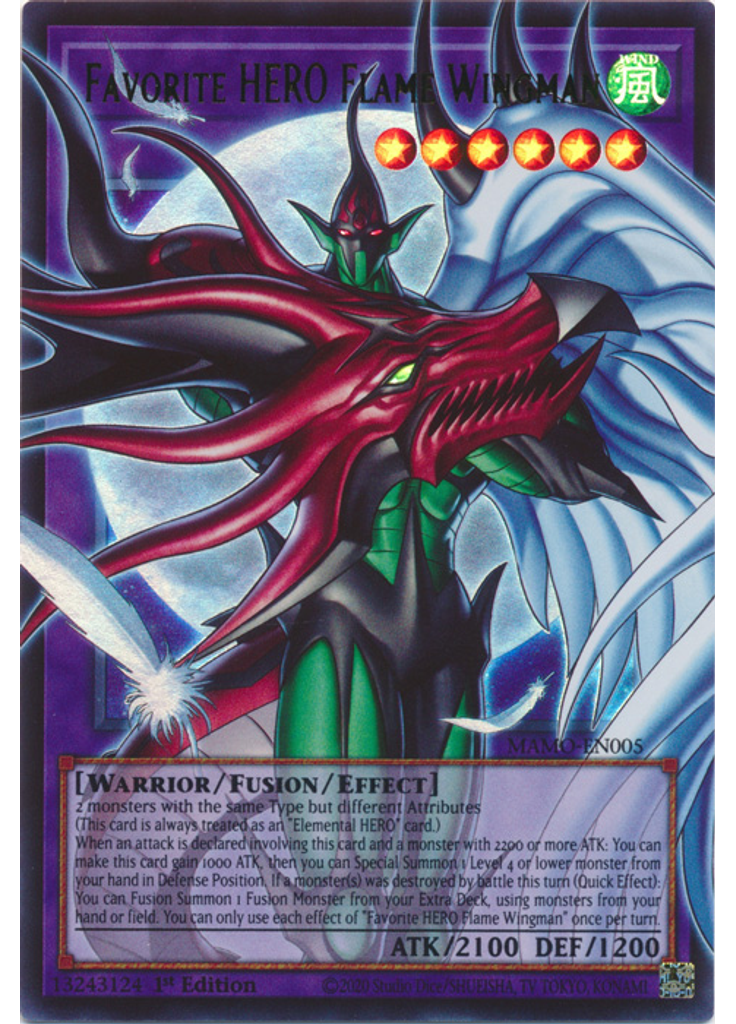 Favorite HERO Flame Wingman (Ultra Rare 1st Edition Ea)