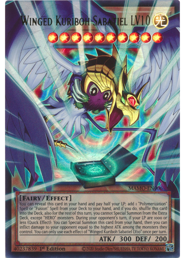 Winged Kuriboh Sabatiel LV10 (Ultra Rare 1st Edition Ea)