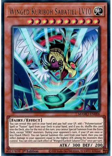 Winged Kuriboh Sabatiel LV10
