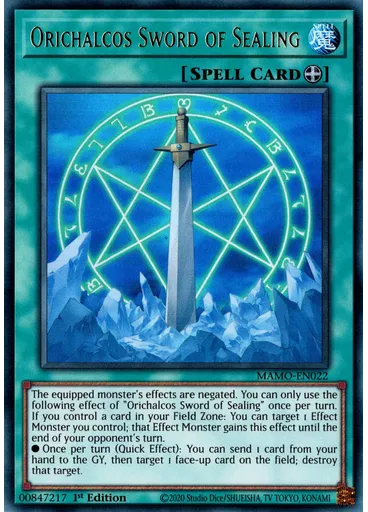 Orichalcos Sword of Sealing