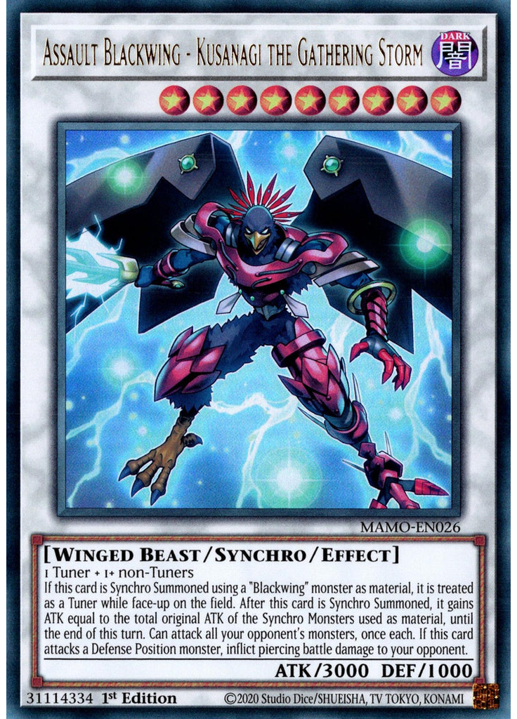 Assault Blackwing - Kusanagi the Gathering Storm