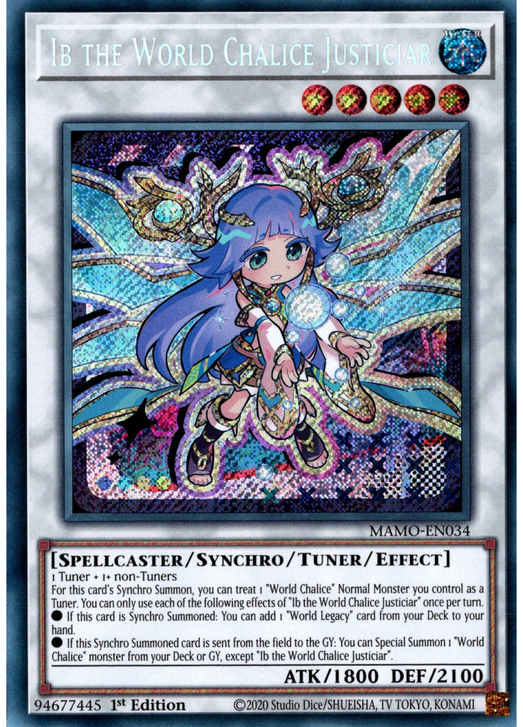 Ib the World Chalice Justiciar (Secret Rare 1st Edition)