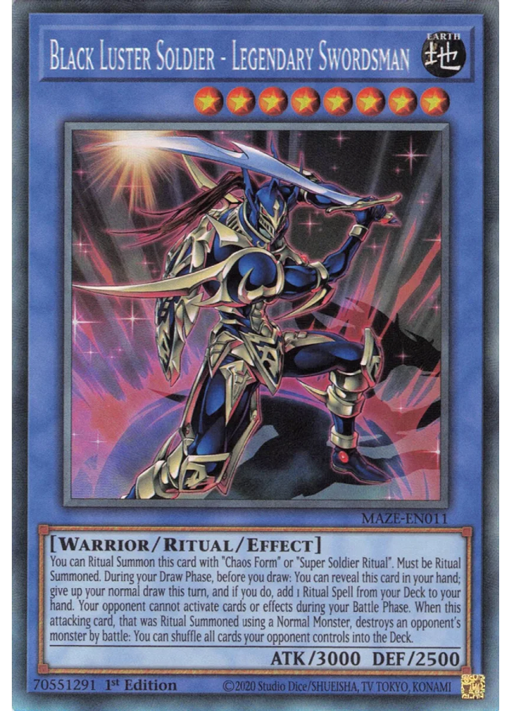 Black Luster Soldier - Legendary Swordsman (Collectors Rare 1st Edition)