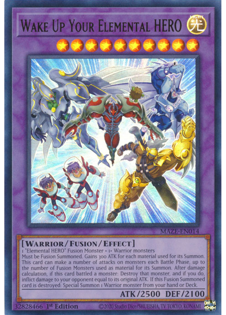 Wake Up Your Elemental HERO